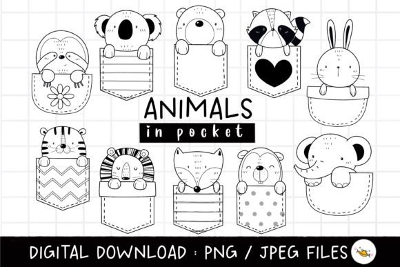 Animal in the Pocket Clipart: A Complete Design Asset Guide