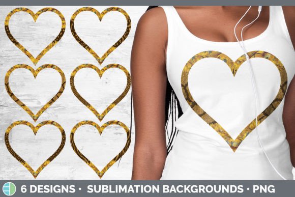 Animal Print Sunflower Heart Frame Clipa: A Design Asset