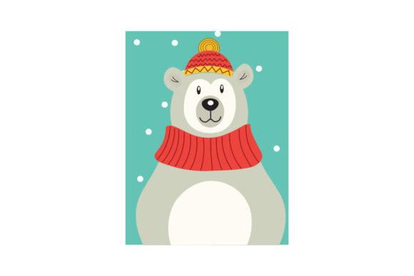 Christmas Polar Bear Character: Festive Design Magic