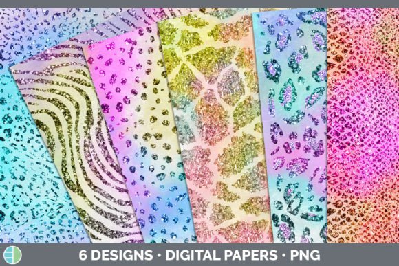 Elevate Projects with Iridescent Animal Print Backgrounds