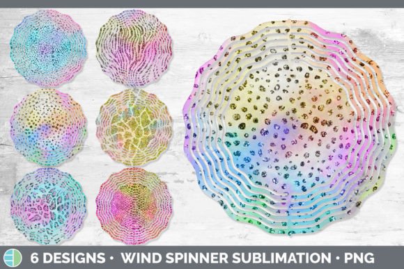 Iridescent Animal Print Wind Spinner | S: Dynamic Design Asset