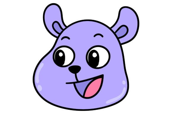 Purple Animal Laughing Happily: A Font with Personality