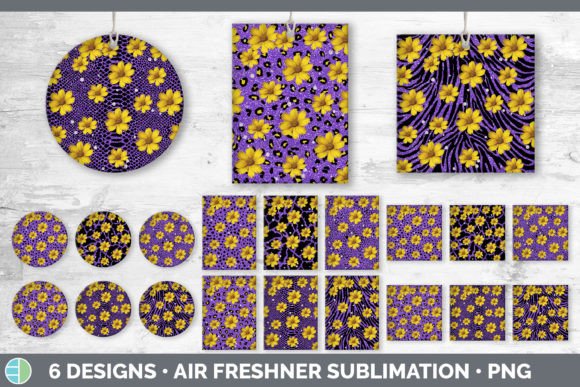Purple Animal Print Air Freshener | Subl: Bold Pattern for Digital Design