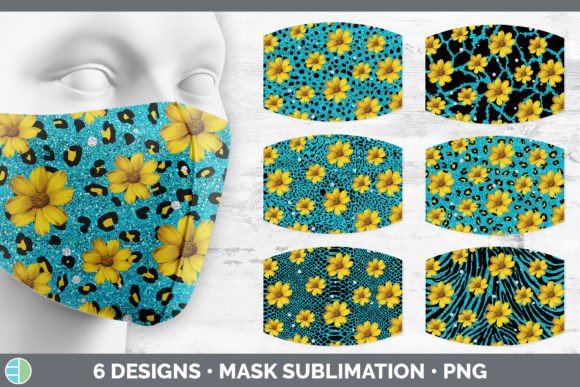 Teal Animal Print Mask: The Sublimation Bun