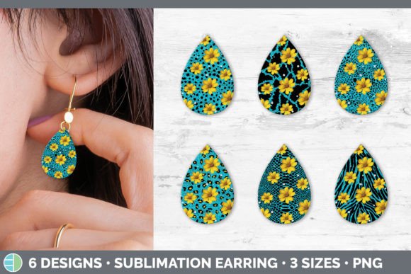 Teal Animal Print Teardrop Earring Design: A Creative Guide