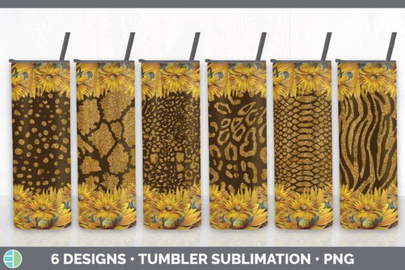 Wild Blooms: Styling with Animal Print Sunflower Tumbler Sublimati