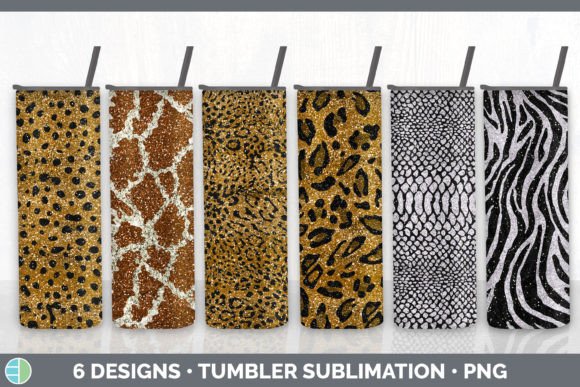 Wild Elegance: The Animal Print Tumbler Sublimation Bundle