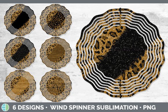 Wild Elegance: Using the Animal Print Glitter Wind Spinner Design